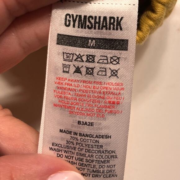 Gymshark Yellow Legacy Graphic Short Sz M - Picture 7 of 9